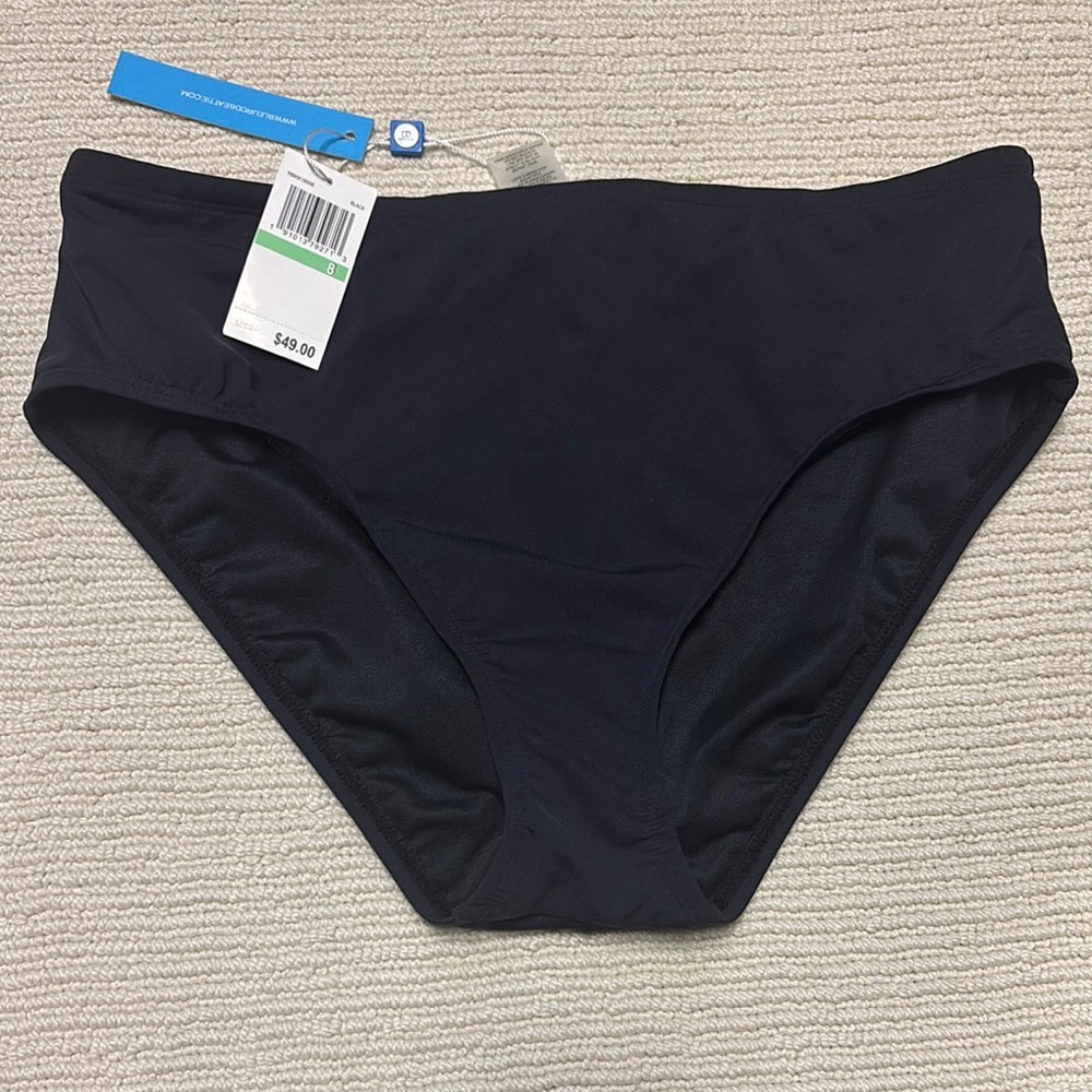 Unworn Bleu Rod Beattie Black Bikini Bottom